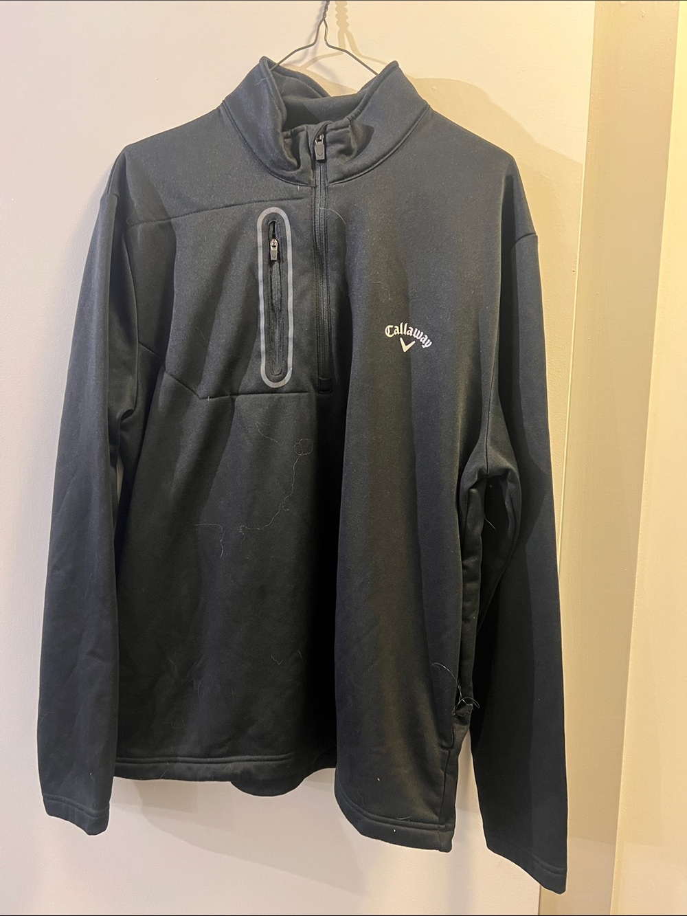 Callaway Black Half-Zip Performance Pullover
